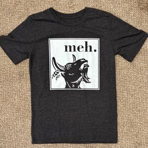 Aesthetic Goat Graphic Charcoal Grey T-Shirt Medium